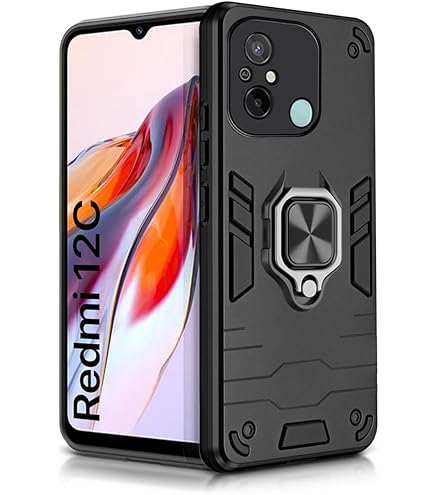 TheGiftKart Tough Armor Bumper Back Case Cover for Mi Redmi 12C